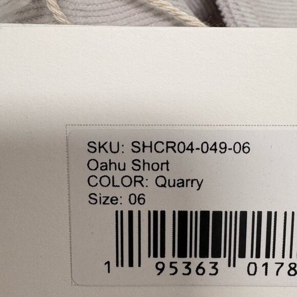 Carve Designs Oahu 4 inch Corduroy Shorts Gray Size 6 - Picture 9 of 10